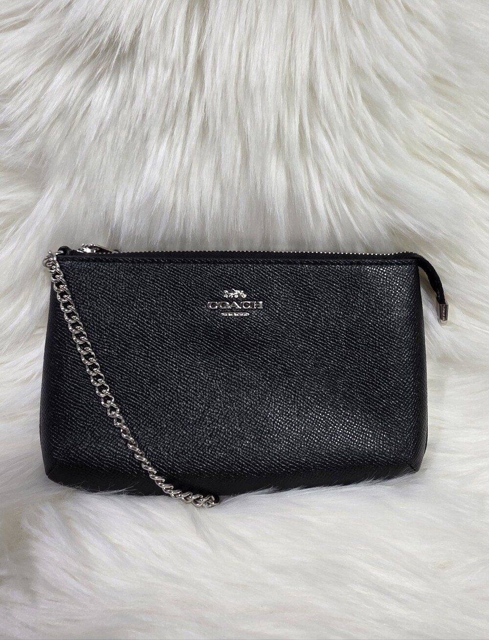 Coach Crossgrain Chain Wristlet